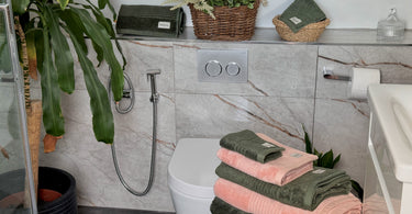 Soft bamboo cotton towels