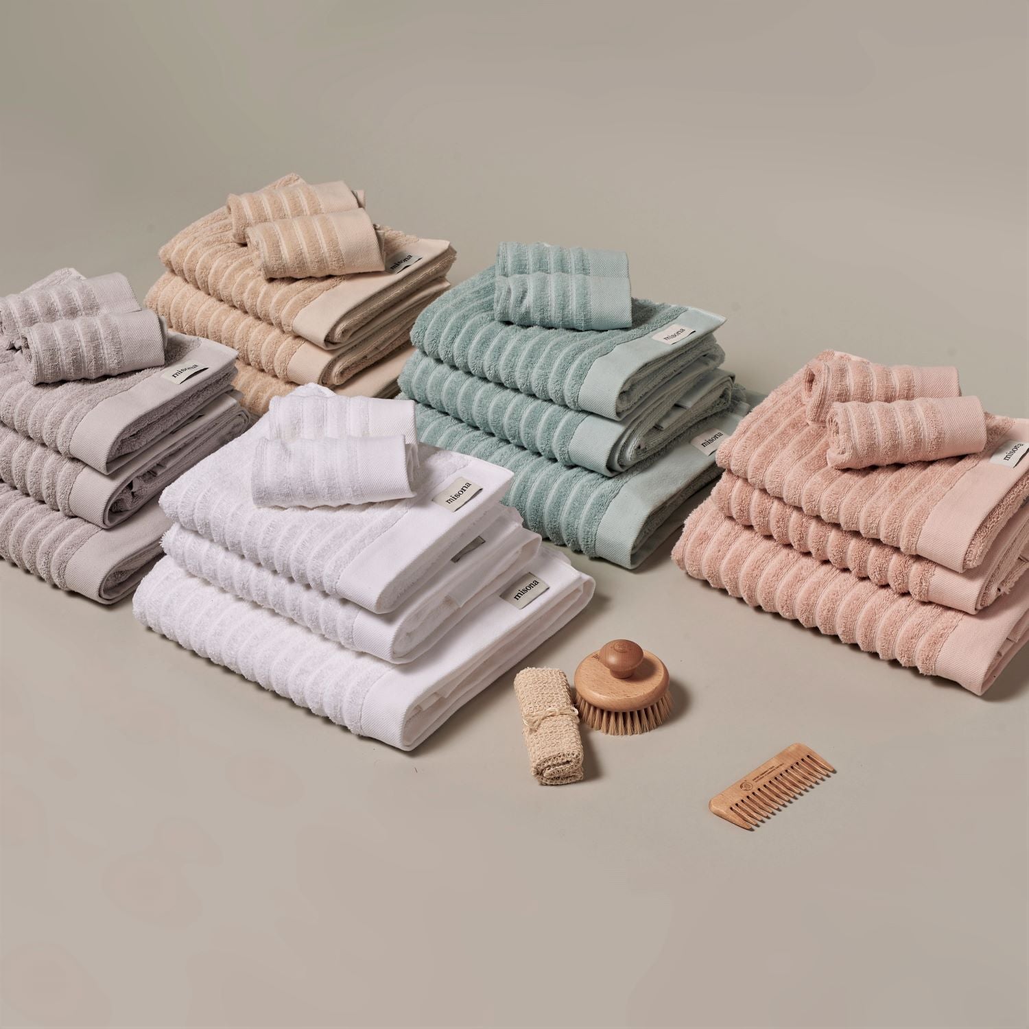 Turkish luxury best sale collection ribbed towel