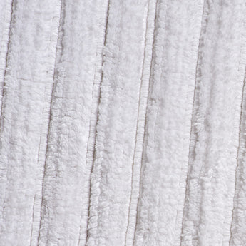 White organic cotton bath mat