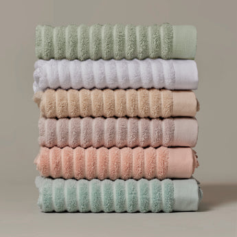 Ribbed Organic Cotton Towels