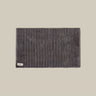 Charcoal grey organic cotton bath mat, thick luxury bathroom mat