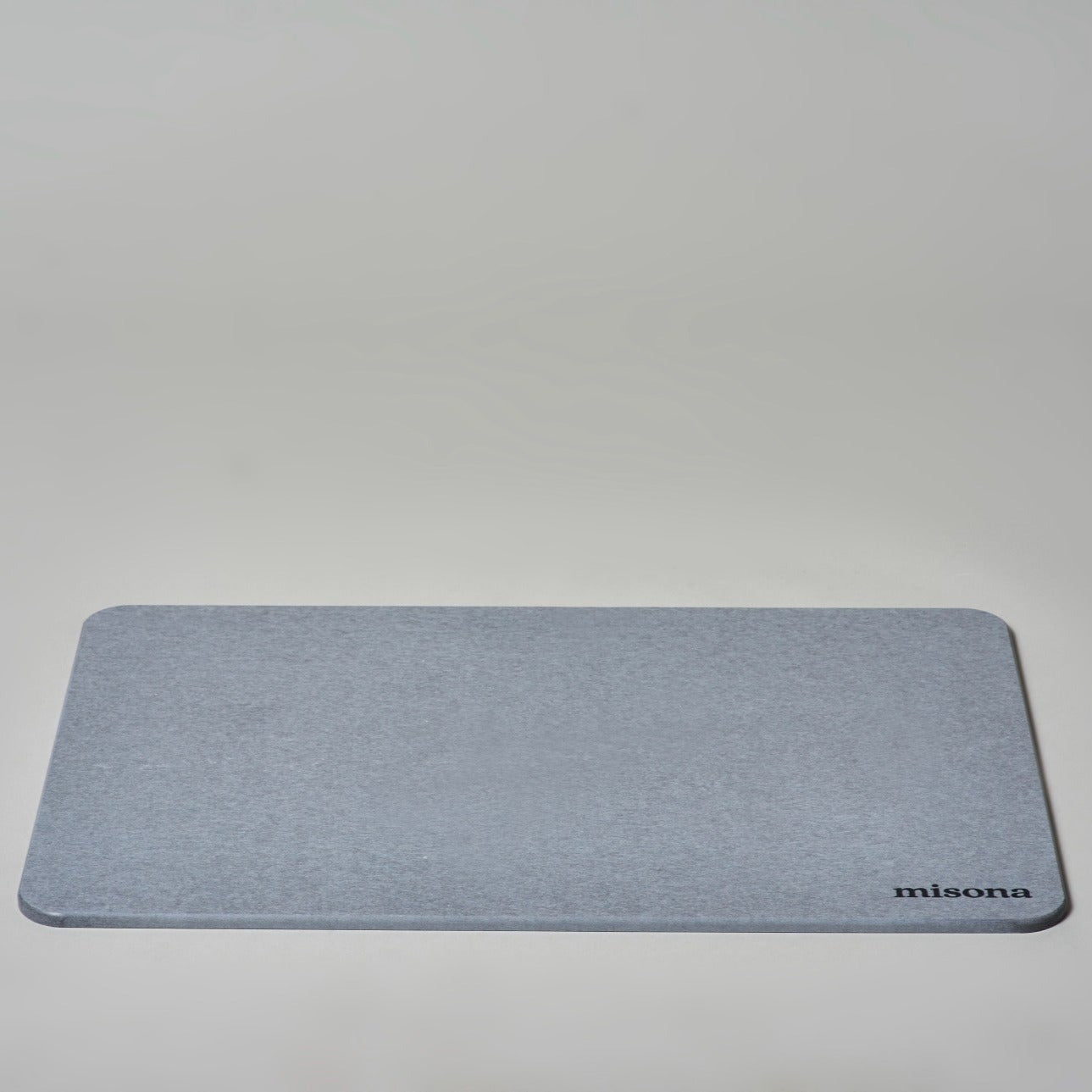 Grey diatomite mat, stone natural bath mat